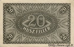 20 Filler HUNGARY  1920 P.043 VF