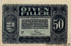 50 Filler HUNGARY  1920 P.044 VF