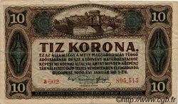10 Korona HUNGARY  1920 P.060 F