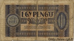 1 Pengö HUNGARY  1938 P.102 VG