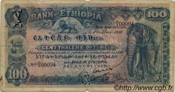 100 Thalers ETIOPIA  1932 P.10 q.MB
