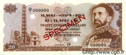 20 Dollars Spécimen ETHIOPIA  1961 P.21s