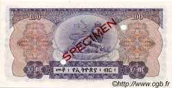 100 Dollars Spécimen ETHIOPIA  1961 P.23s UNC