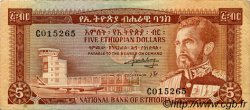 5 Dollars ETHIOPIA  1966 P.26a VF