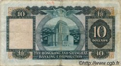 10 Dollars HONG KONG  1976 P.182g F-