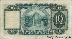 10 Dollars HONG KONG  1979 P.182h MB