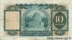10 Dollars HONG KONG  1983 P.182j F