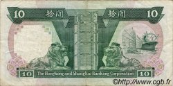 10 Dollars HONG-KONG  1988 P.191b BC+