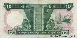 10 Dollars HONG-KONG  1989 P.191c MBC