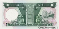 10 Dollars HONGKONG  1989 P.191c ST