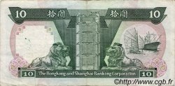 10 Dollars HONG KONG  1990 P.191c BB