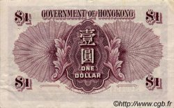 1 Dollar HONGKONG  1936 P.312 SS