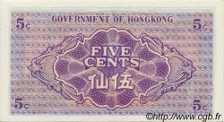 5 Cents HONGKONG  1941 P.314 ST