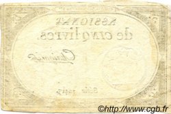 5 Livres FRANCE  1793 Ass.46a SUP à SPL