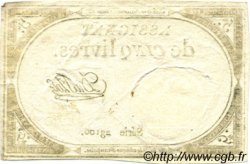 5 Livres FRANCE  1793 Ass.46a XF - AU