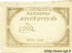 5 Livres FRANCIA  1793 Ass.46a EBC a SC