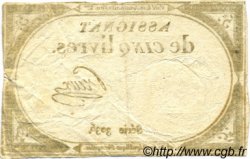 5 Livres FRANCE  1793 Ass.46a TB à TTB