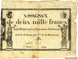 2000 Francs FRANKREICH  1795 Laf.176 fVZ