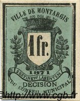 1 Franc FRANCE regionalism and various  1871 BPM.040.02 XF