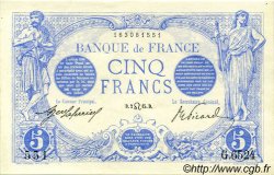 5 Francs BLEU FRANCE  1915 F.02.29 AU+