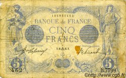 5 Francs BLEU FRANCIA  1915 F.02.31 RC+