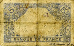 5 Francs BLEU FRANKREICH  1915 F.02.33 SGE