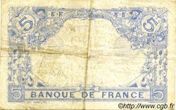5 Francs BLEU FRANCIA  1915 F.02.34 MBC