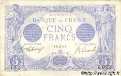5 Francs BLEU FRANCIA  1915 F.02.34 q.SPL a SPL