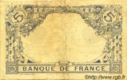 5 Francs BLEU FRANCIA  1916 F.02.42 BC+