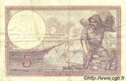 5 Francs FEMME CASQUÉE FRANCIA  1922 F.03.06 MBC
