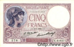 5 Francs FEMME CASQUÉE FRANCE  1930 F.03.14