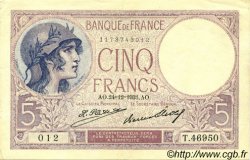 5 Francs FEMME CASQUÉE FRANKREICH  1931 F.03.15 VZ+