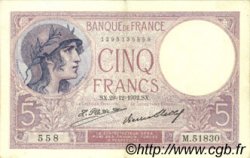 5 Francs FEMME CASQUÉE FRANCE  1932 F.03.16 XF