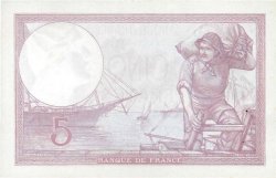 5 Francs FEMME CASQUÉE modifié FRANKREICH  1939 F.04.04 fST