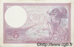 5 Francs FEMME CASQUÉE modifié FRANKREICH  1939 F.04.06 VZ