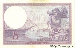 5 Francs FEMME CASQUÉE modifié FRANKREICH  1939 F.04.14 VZ+