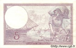 5 Francs FEMME CASQUÉE modifié FRANKREICH  1940 F.04.18 VZ