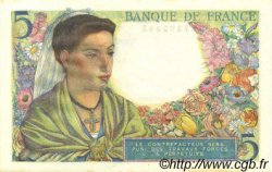 5 Francs BERGER FRANCE  1943 F.05.03 UNC