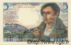 5 Francs BERGER FRANCE  1943 F.05.04