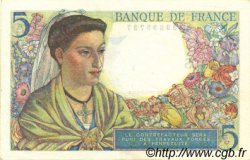 5 Francs BERGER FRANCE  1945 F.05.06 UNC-