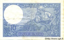 10 Francs MINERVE FRANKREICH  1916 F.06.01 fVZ