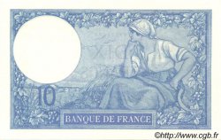 10 Francs MINERVE FRANKREICH  1917 F.06.02 fST+