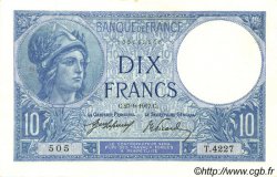 10 Francs MINERVE FRANCE  1917 F.06.02