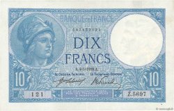 10 Francs MINERVE FRANCIA  1918 F.06.03 MBC+