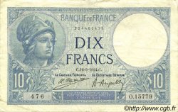 10 Francs MINERVE FRANCIA  1924 F.06.08 BB