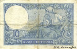 10 Francs MINERVE FRANCE  1926 F.06.11 VF-