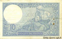 10 Francs MINERVE FRANCE  1927 F.06.12 VF-