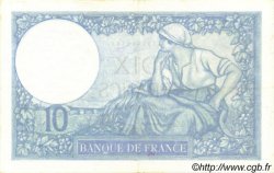 10 Francs MINERVE modifié FRANKREICH  1939 F.07.02 VZ+