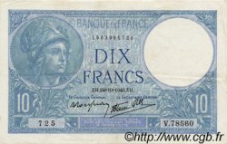10 Francs MINERVE modifié FRANCIA  1940 F.07.18 EBC