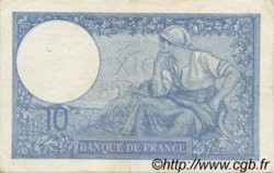 10 Francs MINERVE modifié FRANKREICH  1940 F.07.19 fVZ